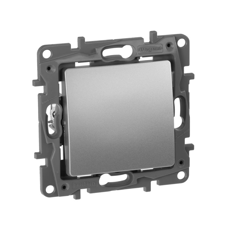 Механизм переключателя 1-кл. СП Etika 10А IP20 250В 10AX авт. зажимы алюм. Leg 672405