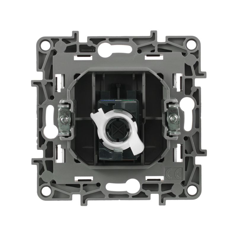 Механизм розетки информ. 1-м СП Etika RJ45 CAT.5E UTP алюм. Leg 672441