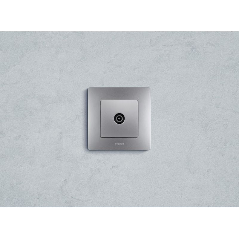 Механизм розетки TV СП Etika проходная 14дБ 5-862 мГц алюм. Leg 672463