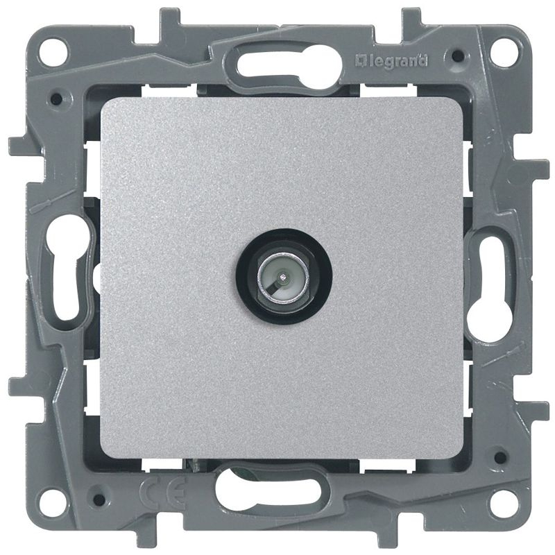 Механизм розетки TV СП Etika проходная 14дБ 5-862 мГц алюм. Leg 672463