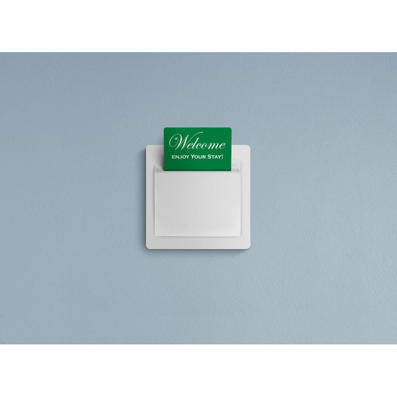 Механизм выключателя карточного 1-кл. СП Etika 2А IP20 с выдержкой времени и подсветкой для гостиничных номеров бел. Leg 672293