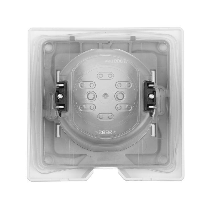 Вывод кабеля IP44 с зажимом для кабеля, цвет белый