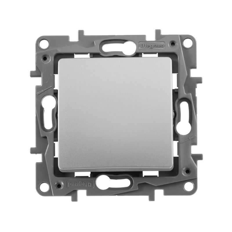 Механизм кнопки 1-кл. СП Etika Plus 6А с Н.О./Н.З. контактом безвинт. зажимы алюм. Leg 672414