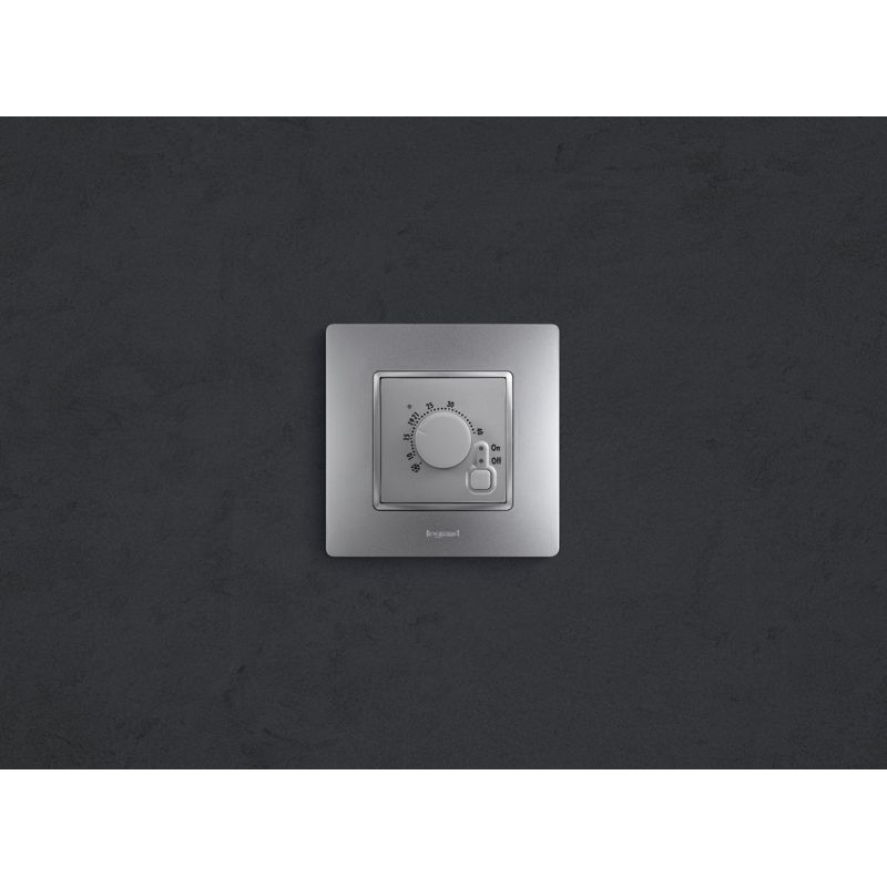 Механизм термостата СП Etika с внешним датчиком для теплых полов алюм. Leg 672430