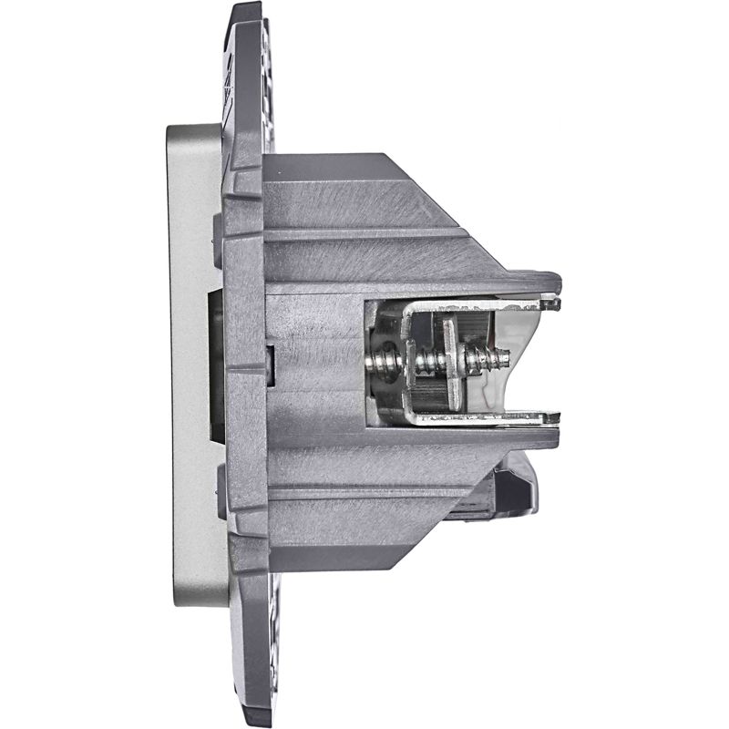 Механизм розетки компьютерной RJ45 2-м Inspiria CAT.6 UTP алюм. Leg 673842