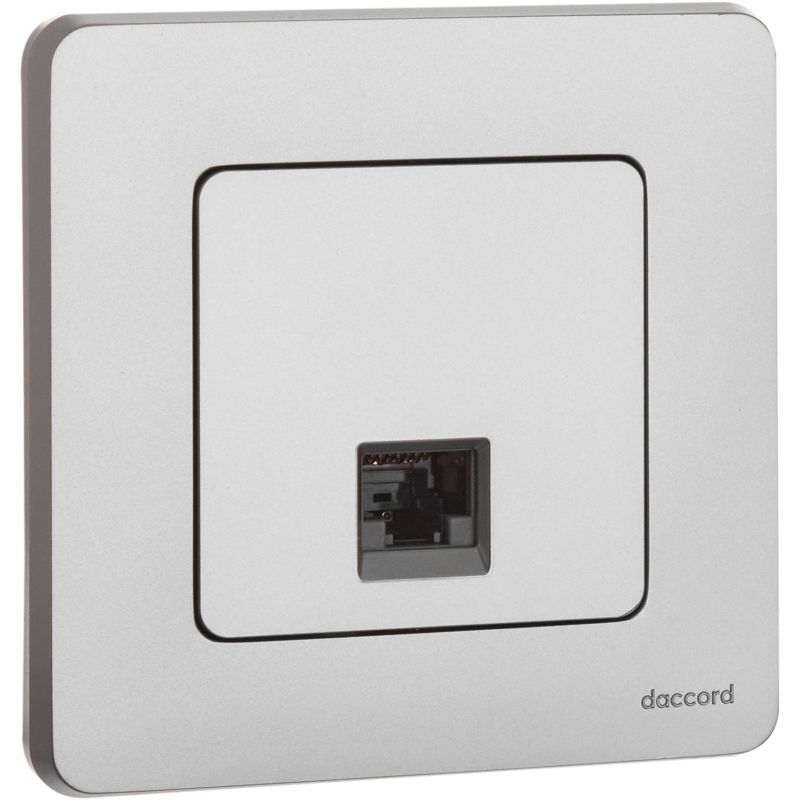 Механизм розетки информационной RJ45 Inspiria CAT.6 UTP алюм. Leg 673832