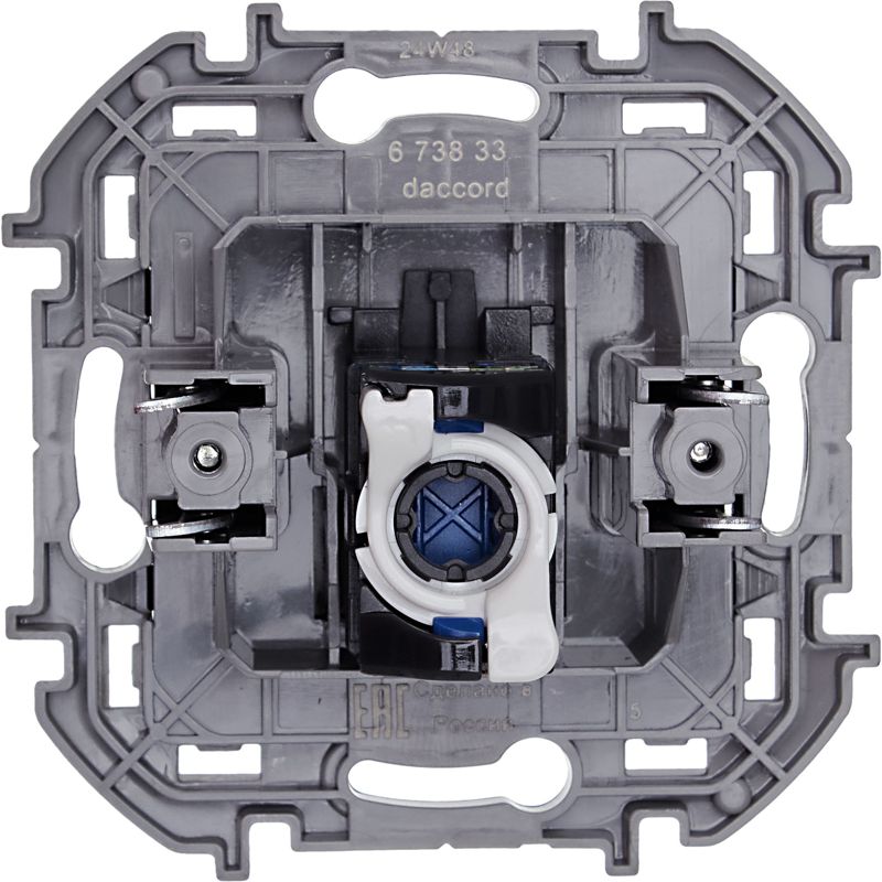 Механизм розетки информационной RJ45 Inspiria CAT.6 UTP антрацит Leg 673833