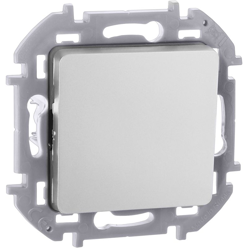 Механизм переключателя 1-кл. Inspiria 10А IP20 250В 10AX алюм. Leg 673652