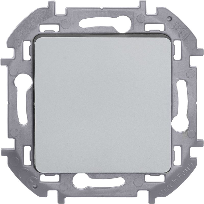 Механизм переключателя 1-кл. Inspiria 10А IP20 250В 10AX алюм. Leg 673652