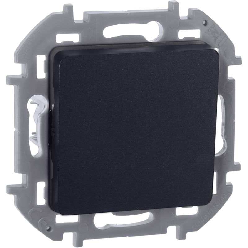 Механизм переключателя 1-кл. Inspiria 10А IP20 250В 10AX антрацит Leg 673653