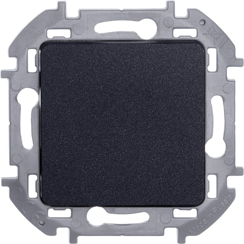 Механизм переключателя 1-кл. Inspiria 10А IP20 250В 10AX антрацит Leg 673653