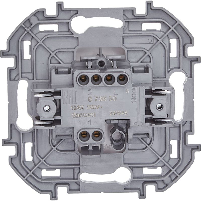 Механизм переключателя 1-кл. Inspiria 10А IP20 250В 10AX бел. Leg 673650
