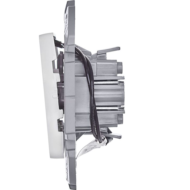 Механизм переключателя 1-кл. Inspiria 10А IP20 250В 10AX с подсветкой / индикацией бел. Leg 673660