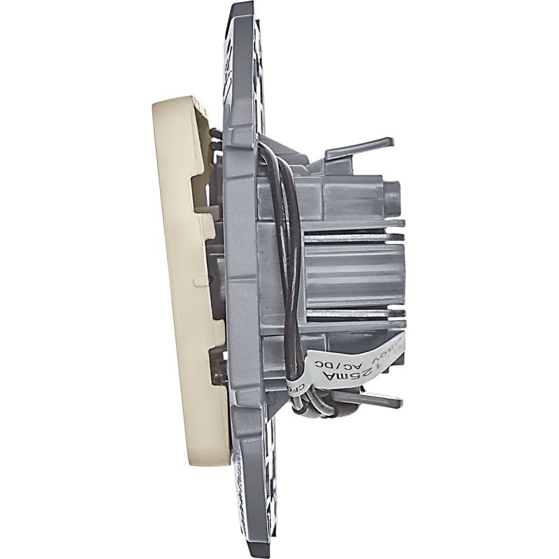 Механизм переключателя 1-кл. Inspiria 10А IP20 250В 10AX с подсветкой / индикацией сл. кость Leg 673661