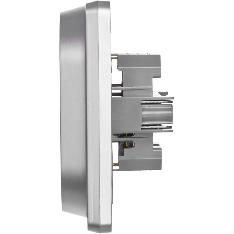 Розетка Inspiria 16А 250В 2х2P+E немецк. стандарт алюм. Leg 673752