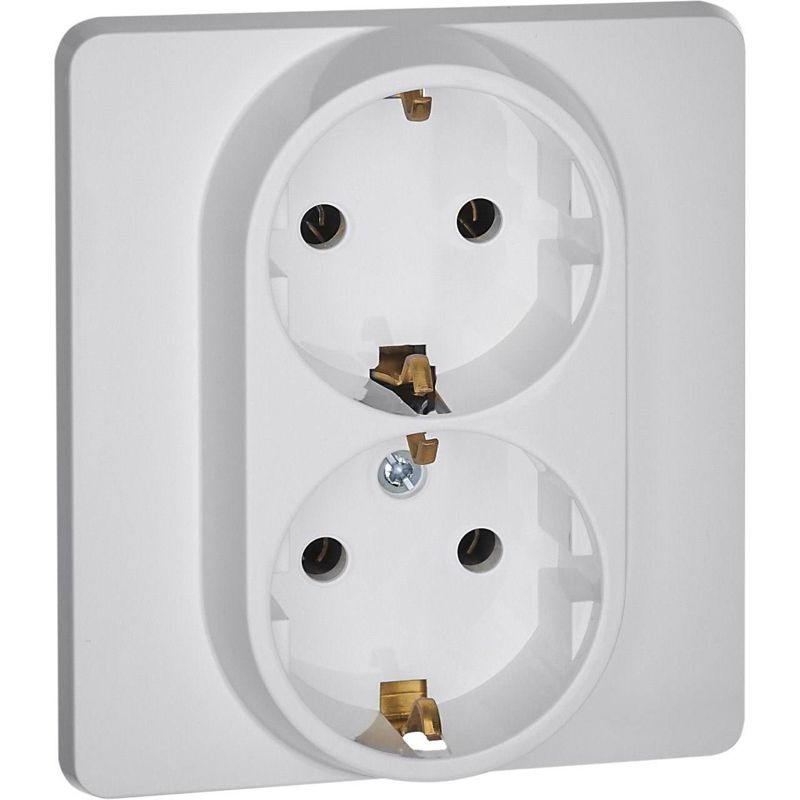 Розетка Inspiria 16А 250В 2х2P+E немецк. стандарт бел. Leg 673750