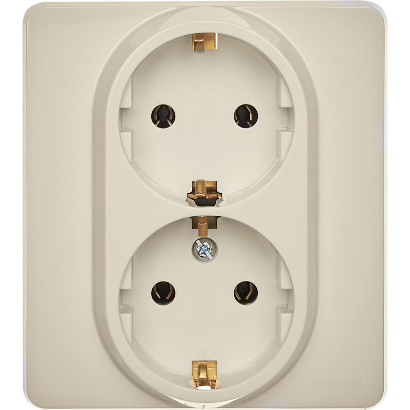 Розетка Inspiria 16А 250В 2х2P+E немецк. стандарт сл. кость Leg 673751