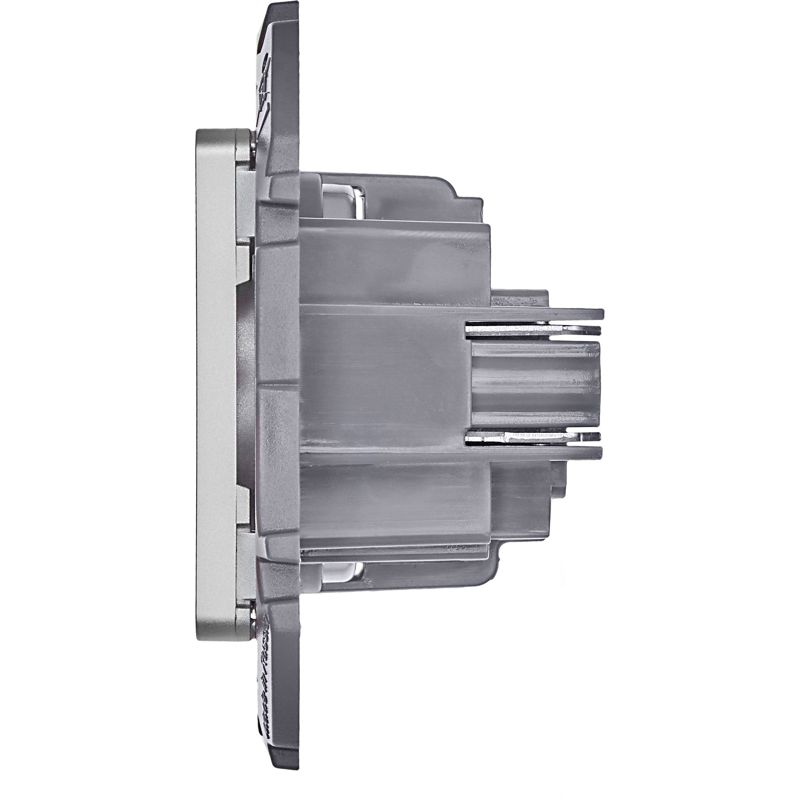 Механизм розетки 1-м СП Inspiria 16А IP20 250В 2P алюм. Leg 673712