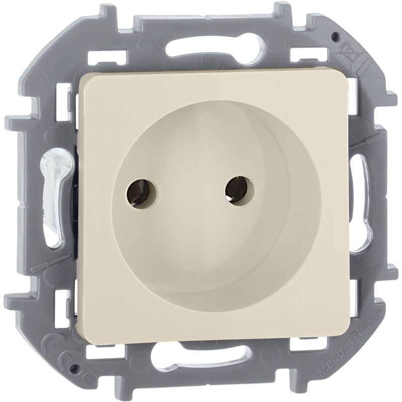Механизм розетки 1-м СП Inspiria 16А IP20 250В 2P сл. кость Leg 673711
