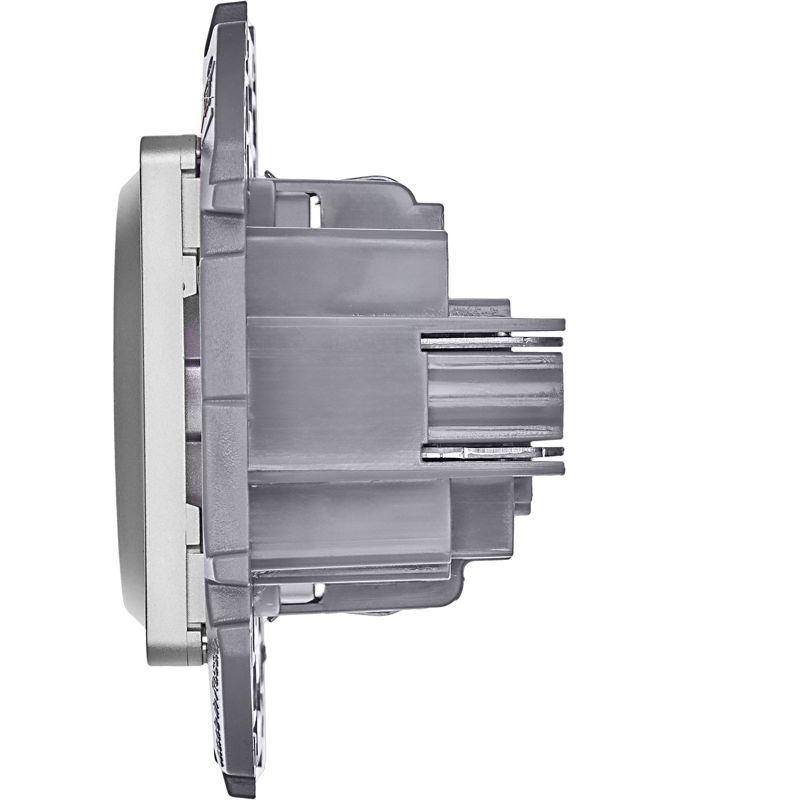 Механизм розетки 1-м СП Inspiria 16А IP20 2P+E немецк. стандарт алюм. Leg 673722