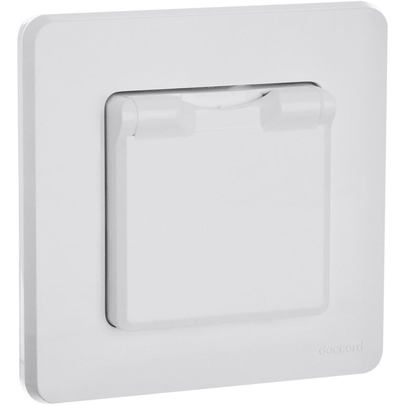 Механизм розетки 1-м СП Inspiria 16А IP44 250В 2P+E защ. шторки с крышкой немецк. стандарт бел. Leg 673740