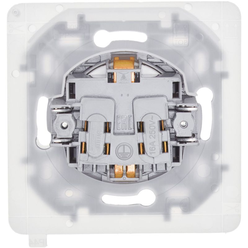 Механизм розетки 1-м СП Inspiria 16А IP44 250В 2P+E защ. шторки с крышкой немецк. стандарт бел. Leg 673740