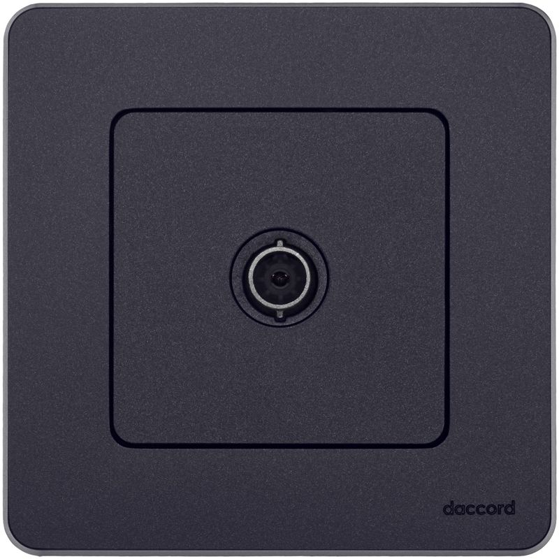 Механизм розетки TV "звезда" Inspiria 2дБ 0-2400мГц антрацит Leg 673853