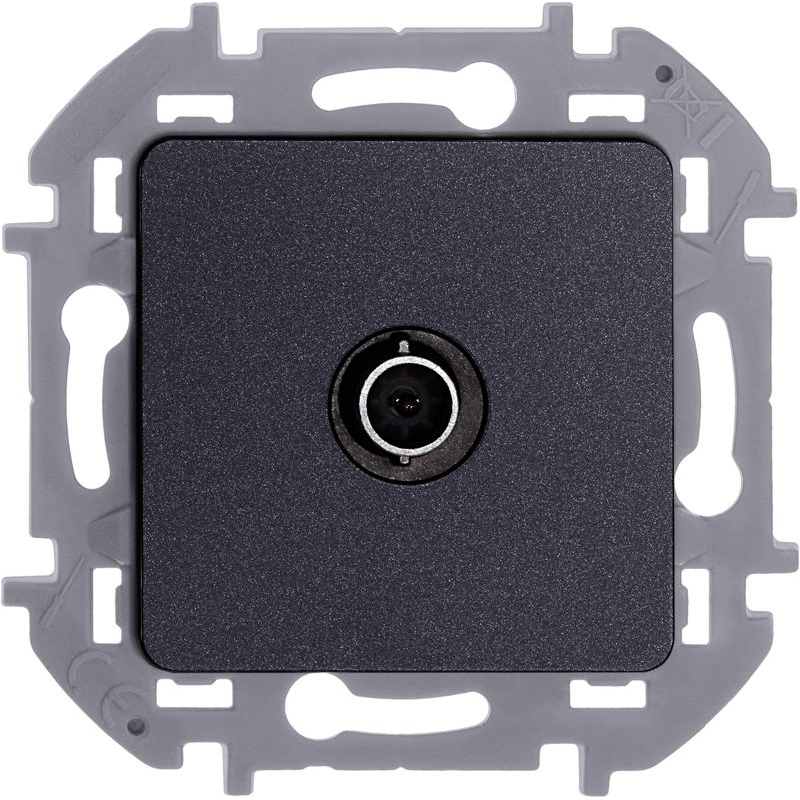 Механизм розетки TV "звезда" Inspiria 2дБ 0-2400мГц антрацит Leg 673853