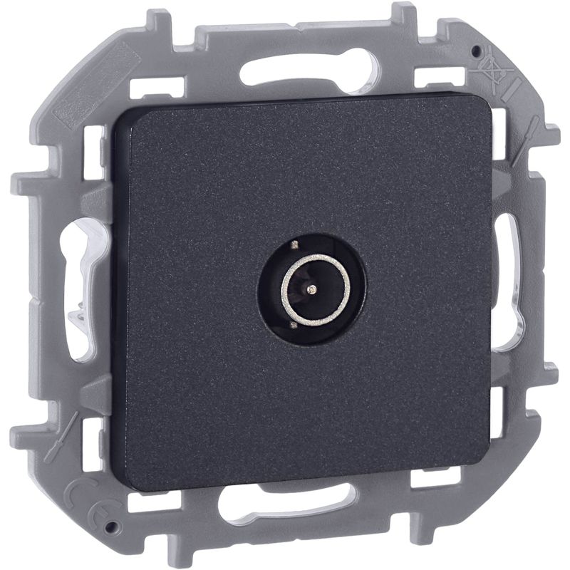 Механизм розетки оконечной TV Inspiria 10дБ 5-862мГц антрацит Leg 673873