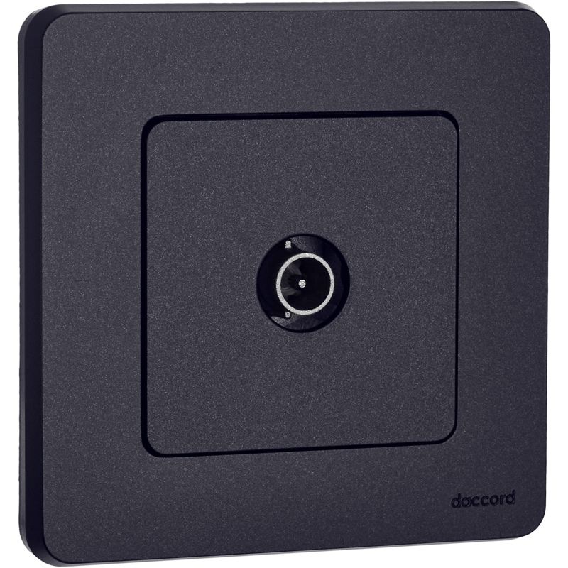 Механизм розетки оконечной TV Inspiria 10дБ 5-862мГц антрацит Leg 673873