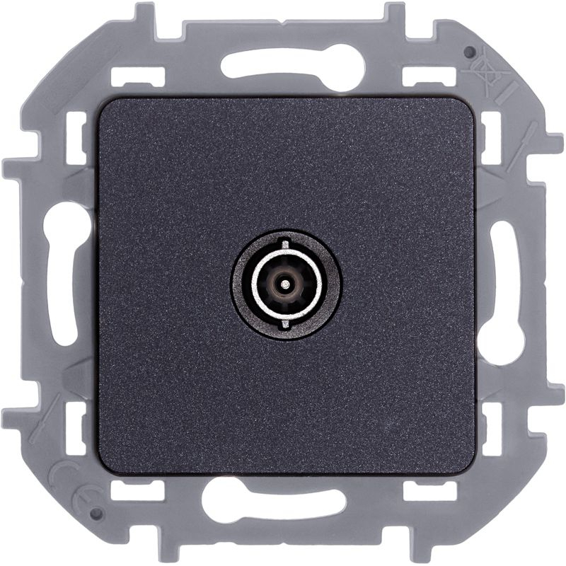 Механизм розетки оконечной TV Inspiria 10дБ 5-862мГц антрацит Leg 673873