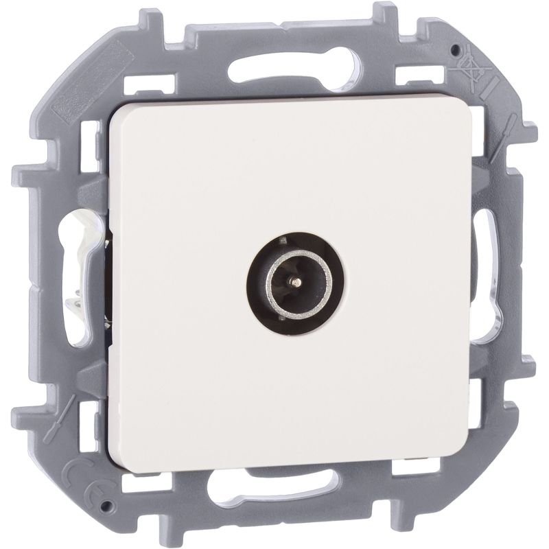 Механизм розетки проходной TV Inspiria 14дБ 5-862мГц бел. Leg 673860