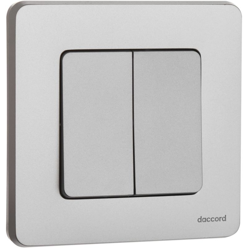 Механизм выключателя 2-кл. Inspiria 10А IP20 250В 10AX алюм. Leg 673622