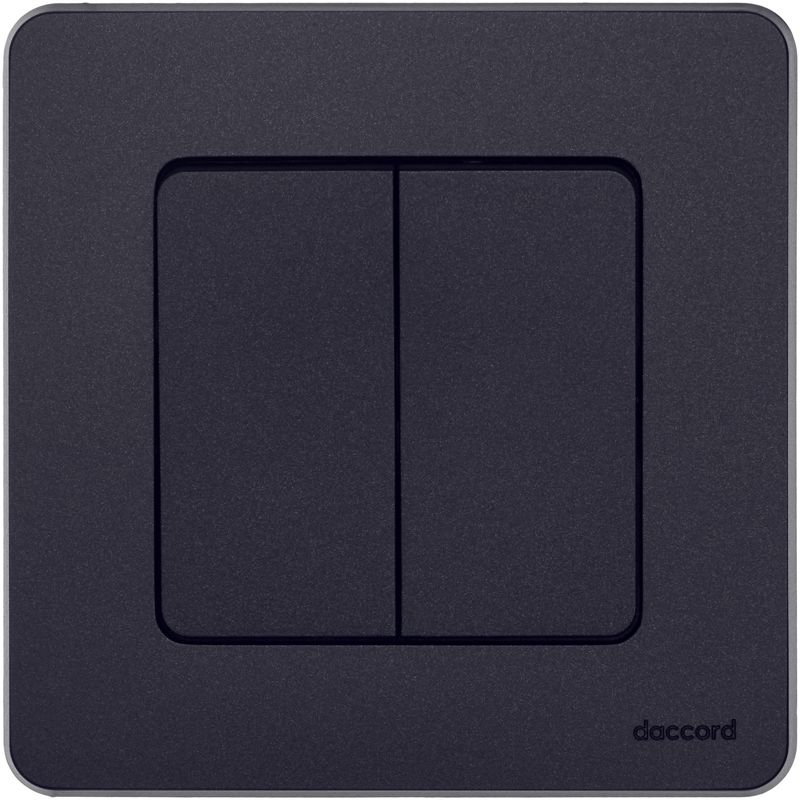 Механизм выключателя 2-кл. Inspiria 10А IP20 250В 10AX антрацит Leg 673623