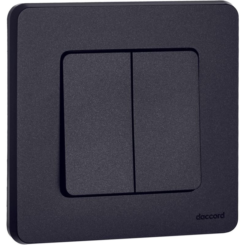 Механизм выключателя 2-кл. Inspiria 10А IP20 250В 10AX антрацит Leg 673623