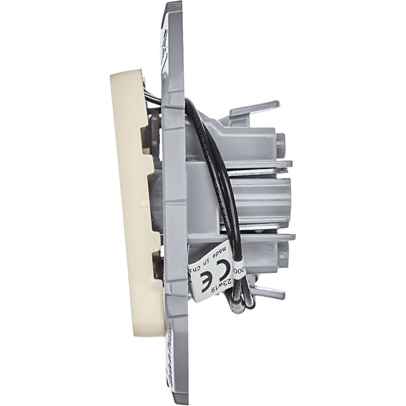 Механизм выключателя 2-кл. Inspiria 10А IP20 250В 10AX с подсветкой / индикацией сл. кость Leg 673631