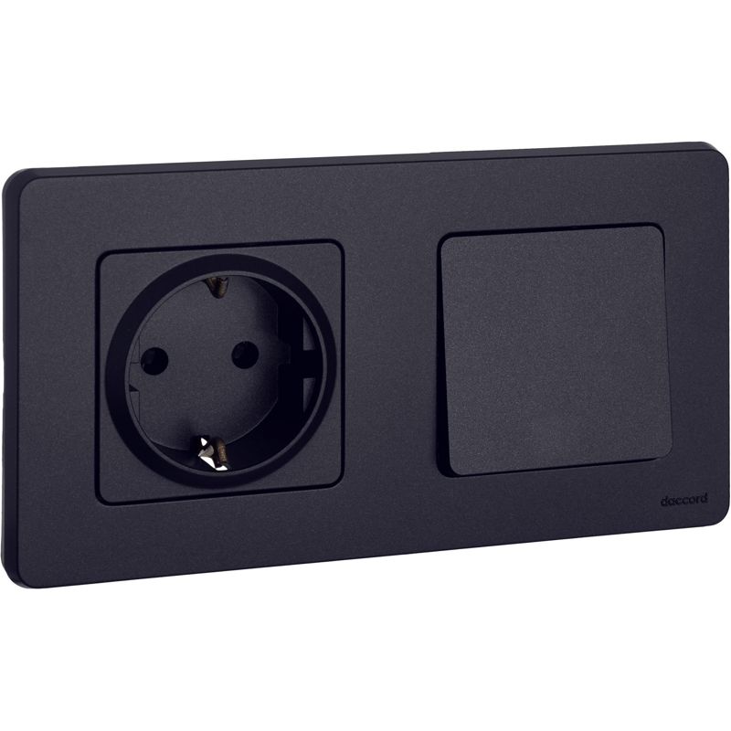 Механизм выключателя 1-кл. Inspiria 10А IP20 250В 10AX антрацит Leg 673603