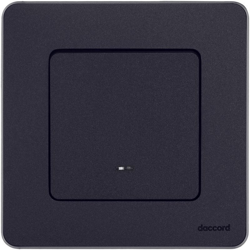 Механизм выключателя 1-кл. Inspiria 10А IP20 250В 10AX с подсветкой / индикацией антрацит Leg 673613