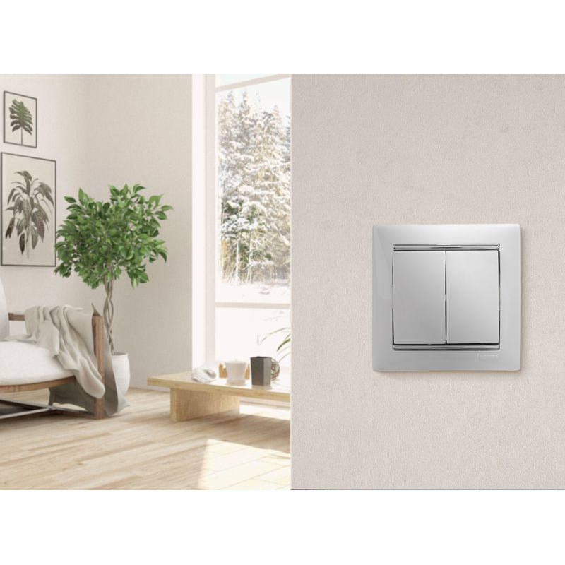 Механизм выключателя 2-кл. СП Valena 10А IP31 250В бел. Leg 774405