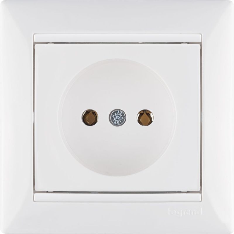Механизм розетки 1-м СП Valena 16А IP21 без заземл. на винтах бел. Leg 774416