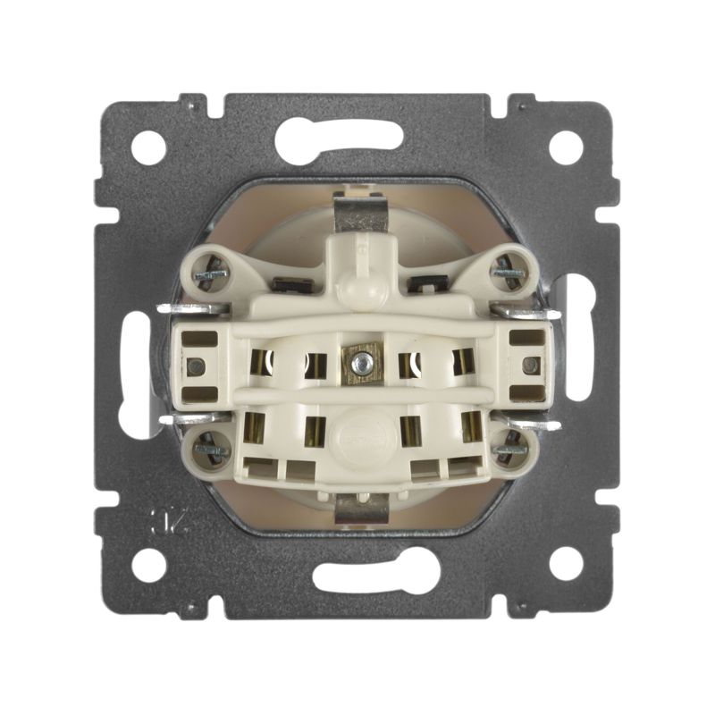 Механизм розетки 1-м СП Valena 16А IP20 с заземл. на винтах сл. кость Leg 774320