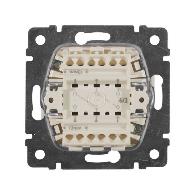 Механизм переключателя на 2 направления 2-кл. СП Valena 10А IP31 250В сл. кость Leg 774308