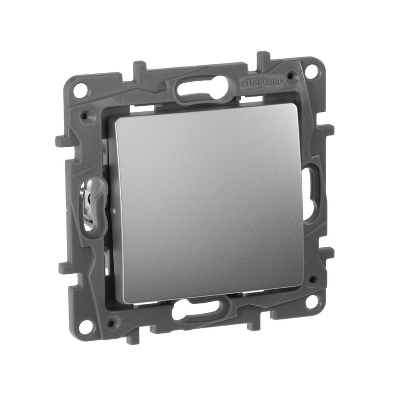 Механизм переключателя промежуточного 1-кл. СП Etika 10А IP20 250В 10AX винт. клеммы алюм. Leg 672409