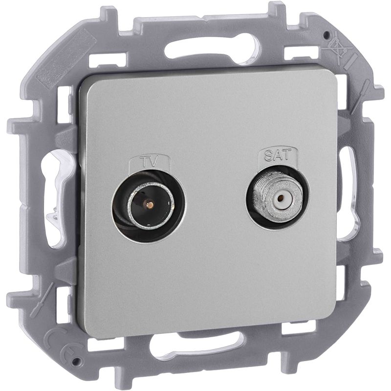 Розетка TV/SAT звезда INSPIRIA алюминий (673882)