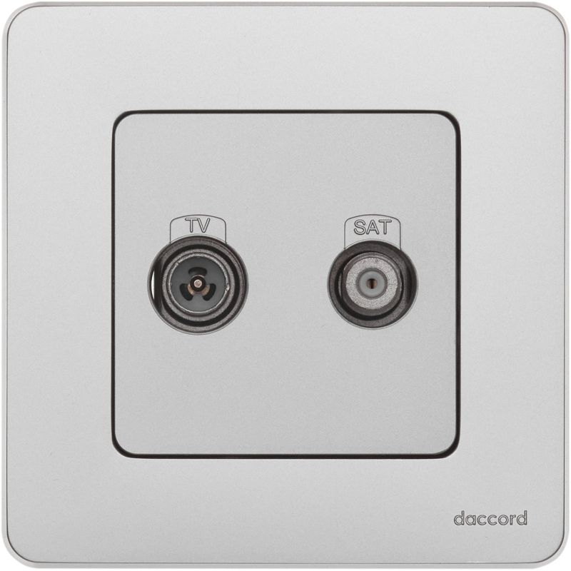 Розетка TV/SAT звезда INSPIRIA алюминий (673882)