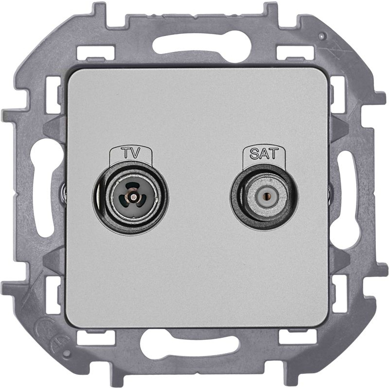 Розетка TV/SAT звезда INSPIRIA алюминий (673882)