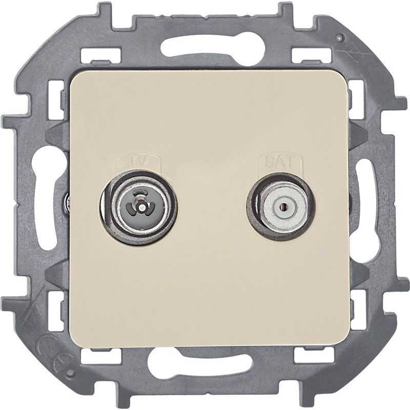 Розетка TV/SAT звезда INSPIRIA слоновая кость