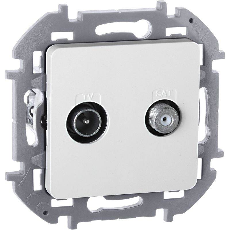 Розетка TV/SAT звезда INSPIRIA белый