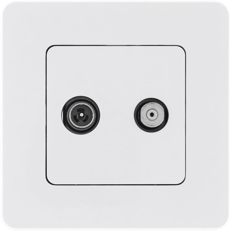 Розетка TV/SAT звезда INSPIRIA белый