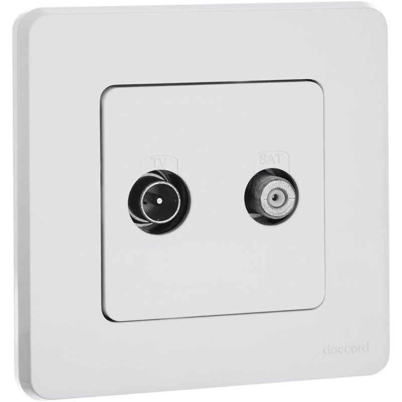 Розетка TV/SAT звезда INSPIRIA белый